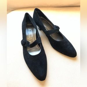 ARA Lyndon Block Heel Pump Black Size 8 / 38.5 Woman’s